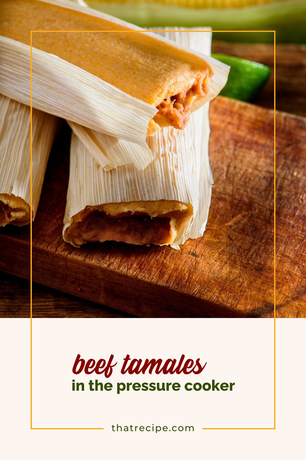 tamales on a board