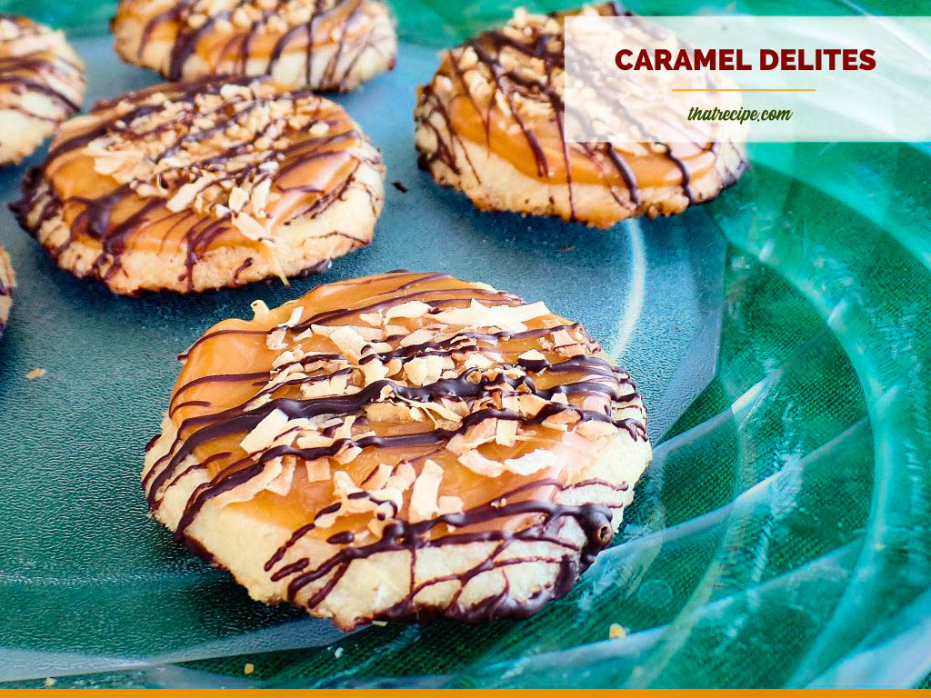 homemade caramel delites (samoas) on a plate