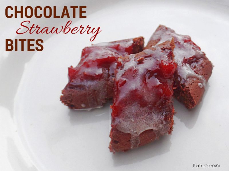 Chocolate Strawberry Bites cookies