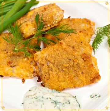 fried fish fillets on a plate
