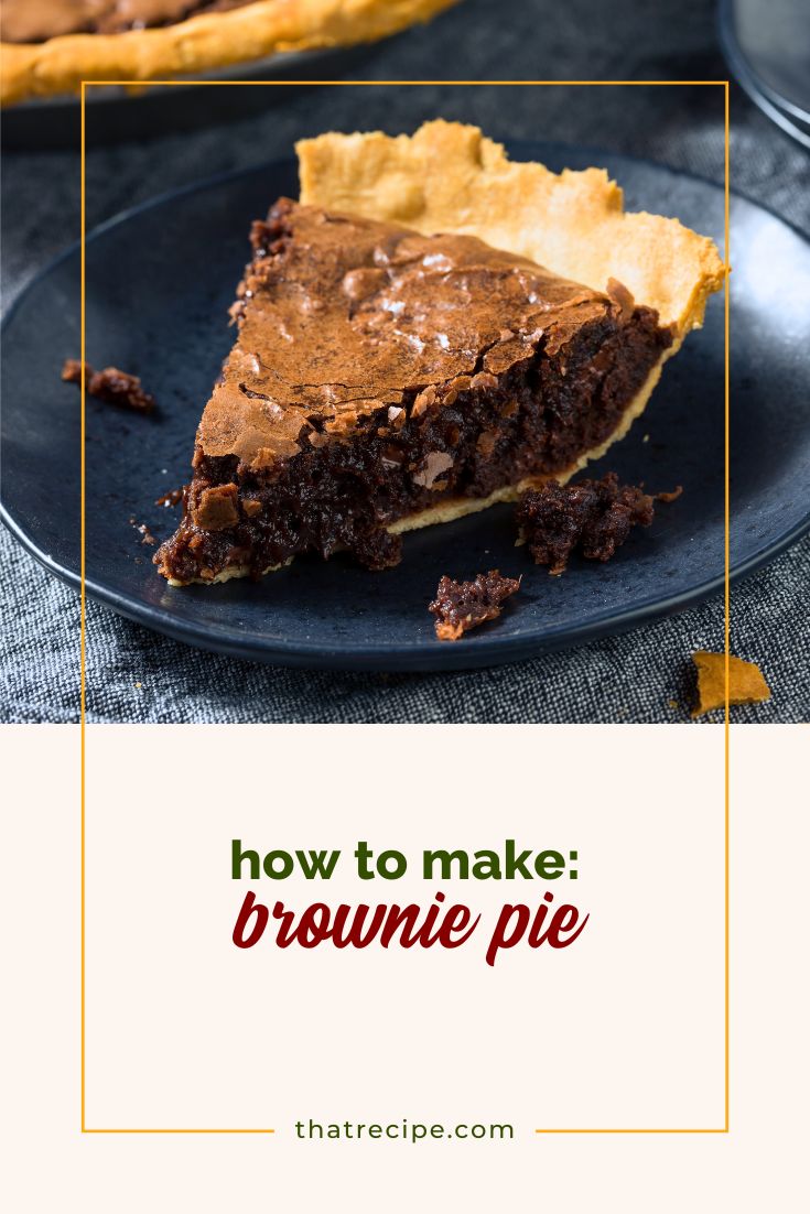 chocolate pie on a plate