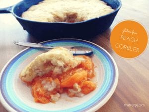 Gluten Free Peach Cobbler