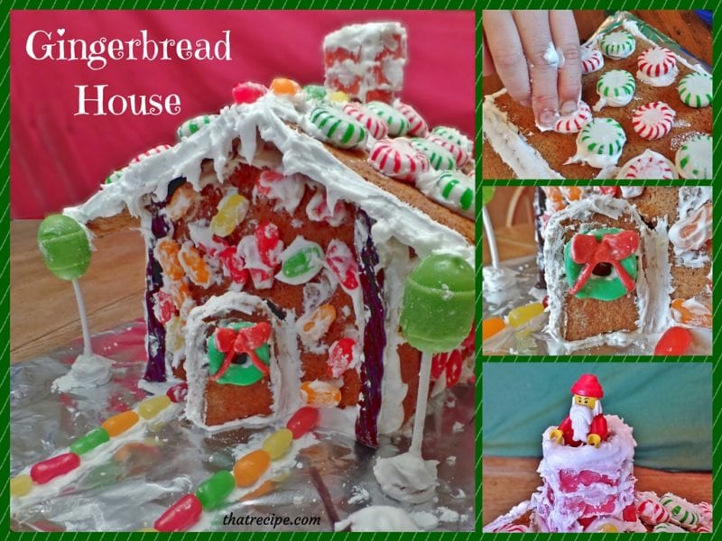 Gingerbread House - easy recipe to make your own gingerbread house with royal icing.
