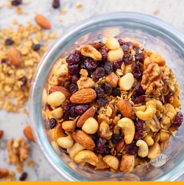 jar filled with granola