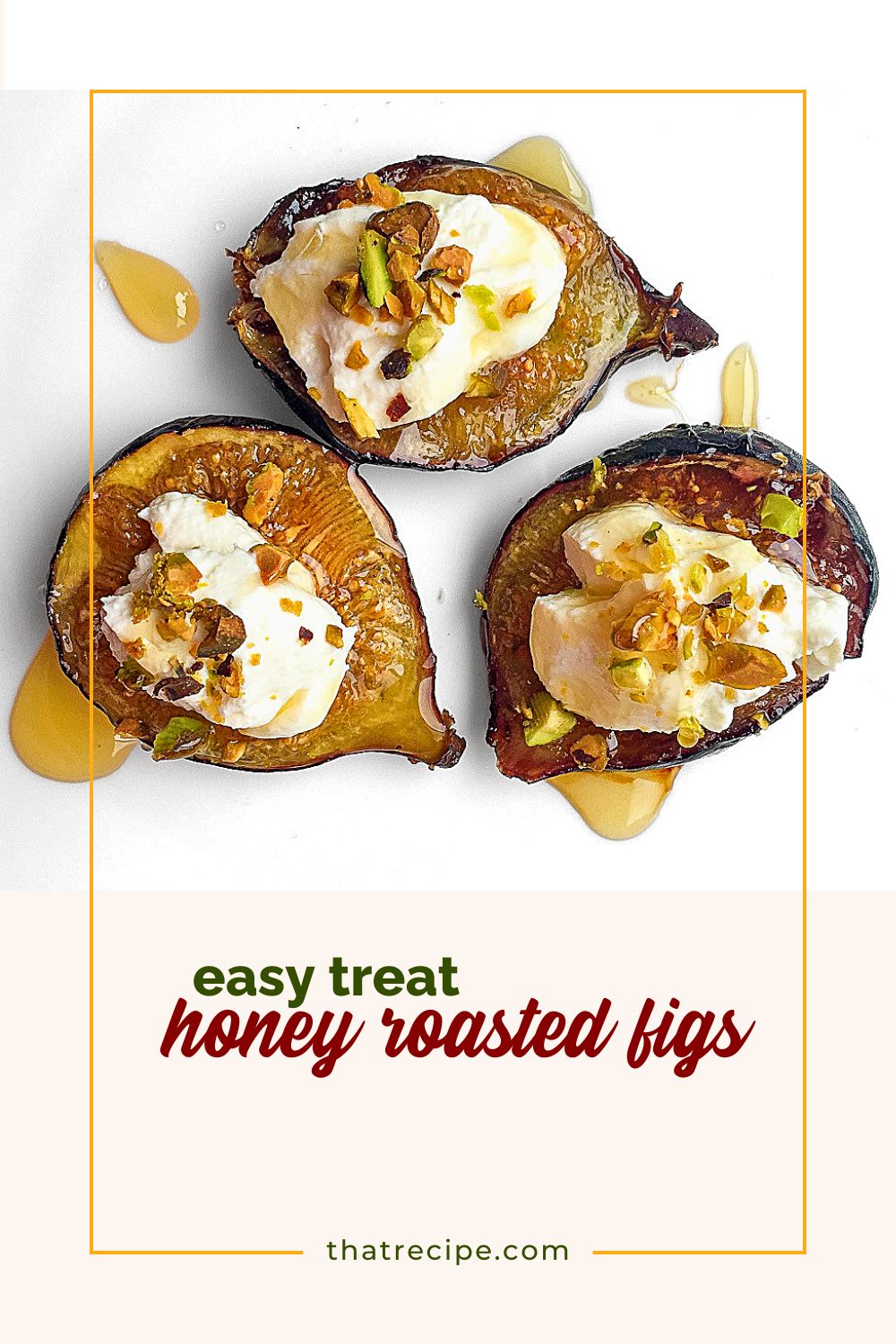 top down view of figs topped with cheese and nuts