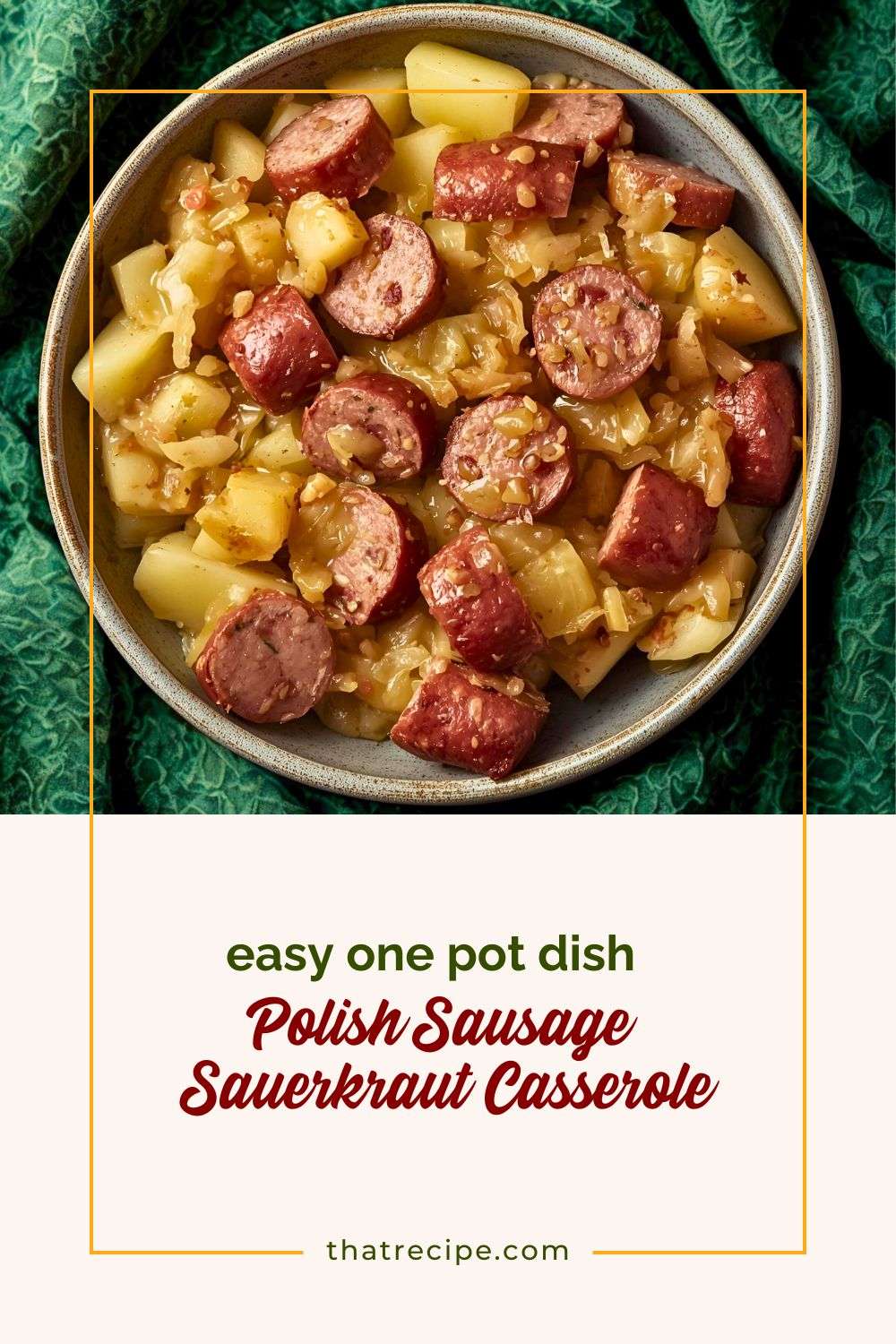 polish sausage sauerkraut casserole