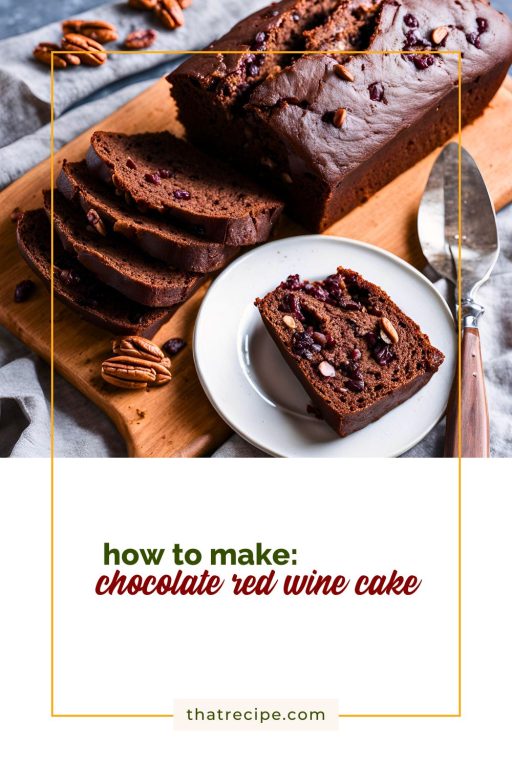 chocolate red wine loaf cake