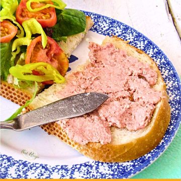 roast beef spread on a sandwich