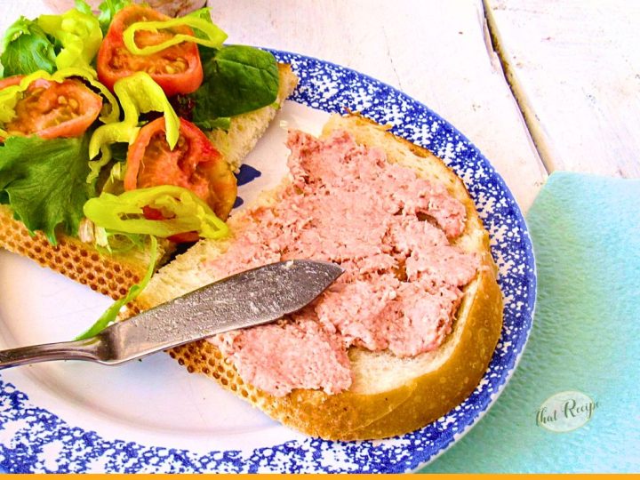 roast beef spread on a sandwich