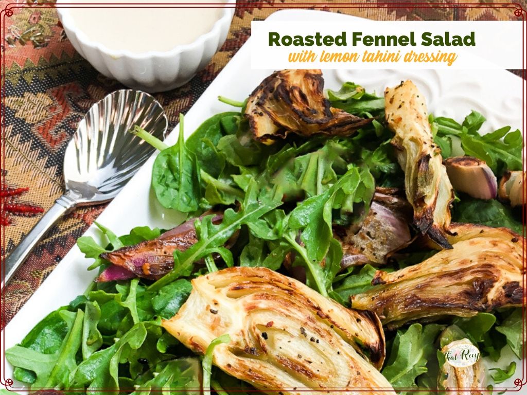 arugula with roasted fennel
