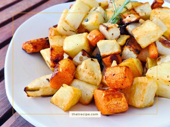 plate of roasted vegetables