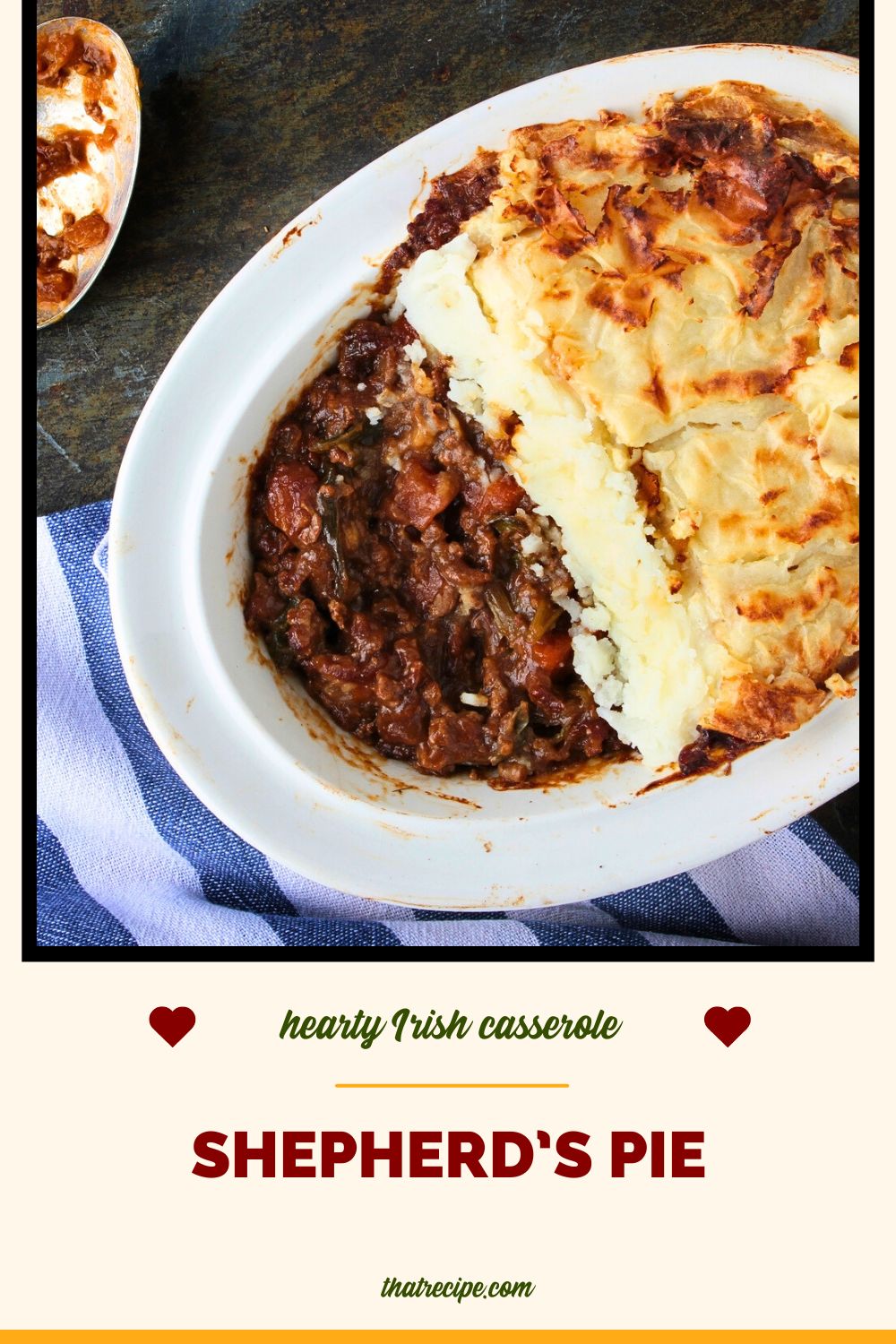 top down view of Shepherd's Pie