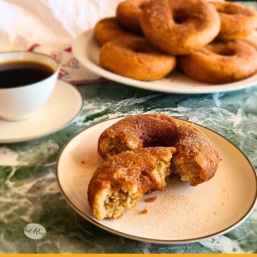 gingerbread spiced sourdough donuts