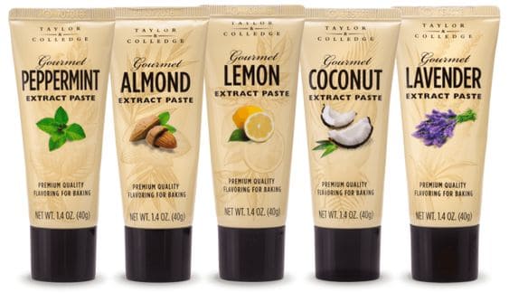 Five tubes of extract pastes