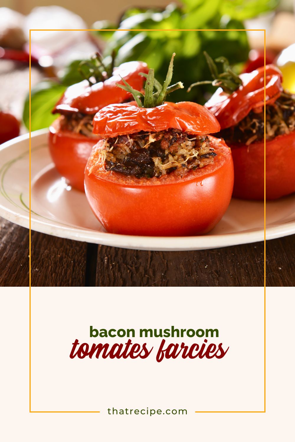 stuffed tomatoes on a plate