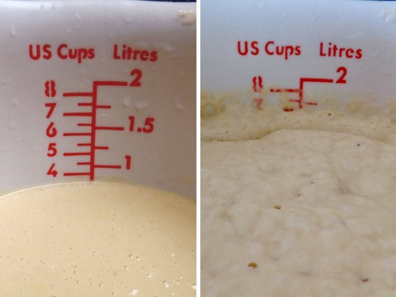 Yeasted Waffles - old fashioned overnight waffles leavened with yeast instead of baking soda. Crispy on the outside, fluffy inside. (raised waffles)